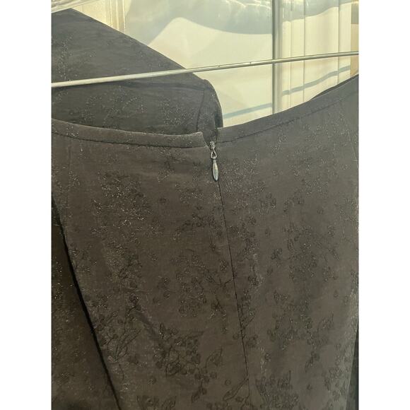 Lord&taylor Women’s Special Occasion Skirt Suit Black Size 16 Floral Stitching - Picture 7 of 16